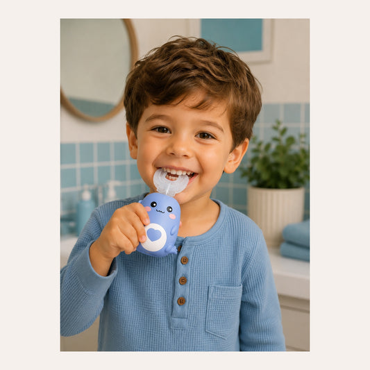 Brosse à dents électrique 360° enfant – bleu foncé