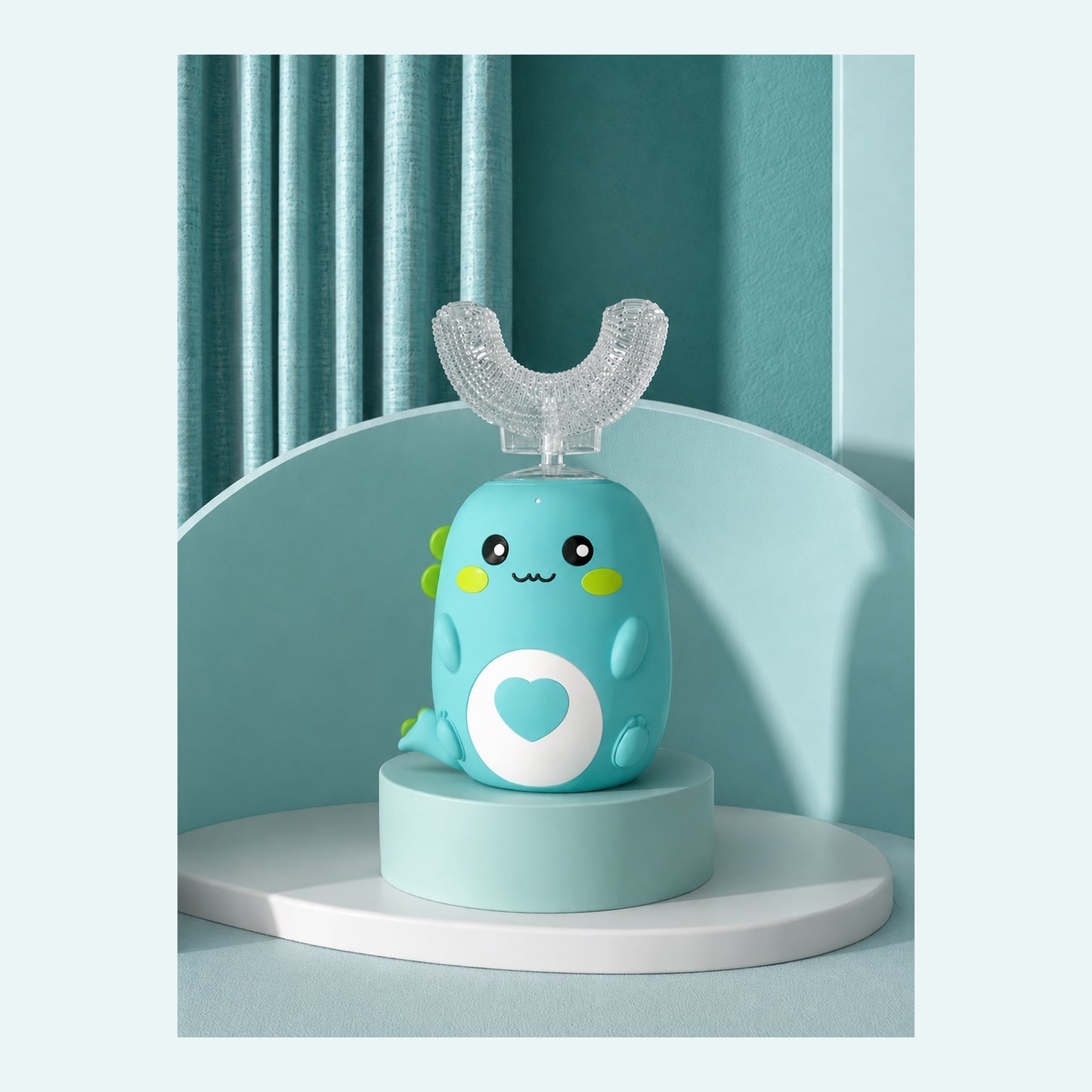 Brosse à dents électrique enfant 360 dinosaure bleu -Lovinest