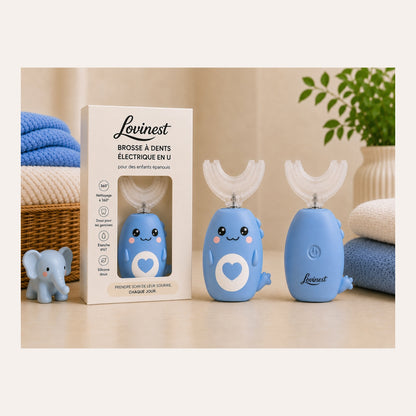 Brosse à dents électrique 360 enfant Blue foncé - Sourire propre en 60 secondes -Lovinest